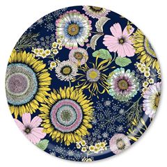 Bild von Michael Angove Sunflower/navy multi Tray Ø 46 - Jamida of Sweden