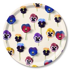 Bild von Michael Angove Pansy allover Tray Ø 39 - Jamida of Sweden