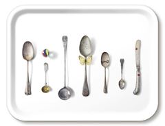 Bild von Michael Angove Cutlery/white Tray 43x33 - Jamida of Sweden