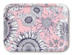 Bild von Michael Angove Sunflower/pink Tray 27x20 - Jamida of Sweden