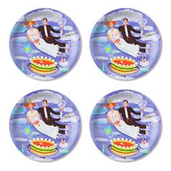 Bild von Bessie Johanson Seventh heaven Coaster 4 pcs Ø 11 - Jamida of Sweden