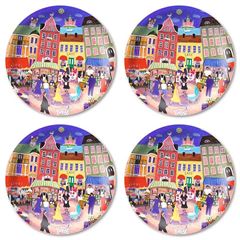 Bild von Bessie Johanson Stockholm in my heart Coaster 4 pcs Ø 11 - Jamida of Sweden