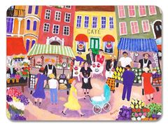 Bild von Bessie Johanson Stockholm in my heart Placemat 29x21 - Jamida of Sweden