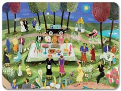 Bild von Bessie Johanson Summer Party Placemat 29x21 - Jamida of Sweden