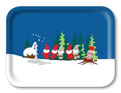 Bild von Jerry Roupe Santa with accordion Tray 27x20 - Jamida of Sweden