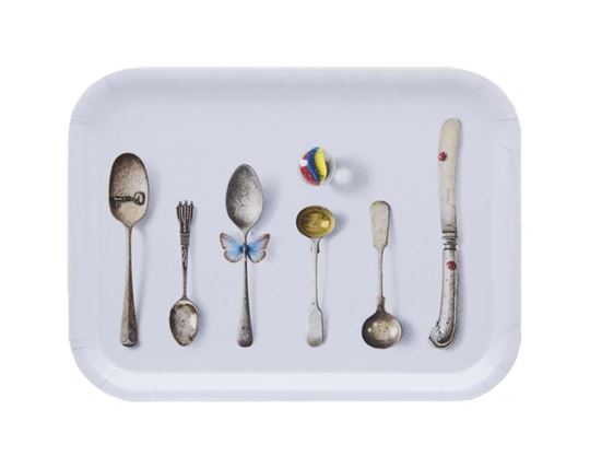 Bild von Michael Angove Cutlery/blue Tray 27x20 - Jamida of Sweden